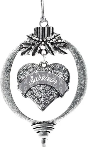 Miniatura 42 de Inspired Silver - Adorno con dije de hermana gemela - Adornos navideños de plata con circonitas cúbicas