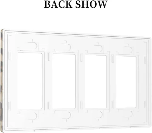 Miniatura 12 de Placa de Interruptor de Luz Azul de 1 Gang, Placa de Pared Decorativa de Palanca Individual, Cubierta de Placa de Pared de Palanca, Placa Frontal