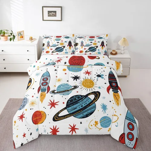 Miniatura 42 de Erosebridal Edredón de Gatos Lindos para Niños con Líneas de Arcoíris Neón, Juego de Ropa de Cama Individual para Niñas, Niños y Adolescentes, Gatos