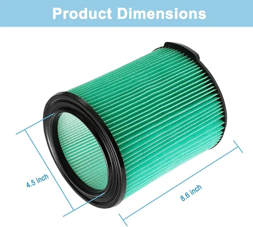 Miniatura 4 de Paquete de 2 filtros VF6000 para aspiradoras Ridgid de 5-20 galones en seco y húmedo WD5500 WD0671 WD6425 WD7000 WD1280 WD1851 WD1680 WD1956 RV2400A