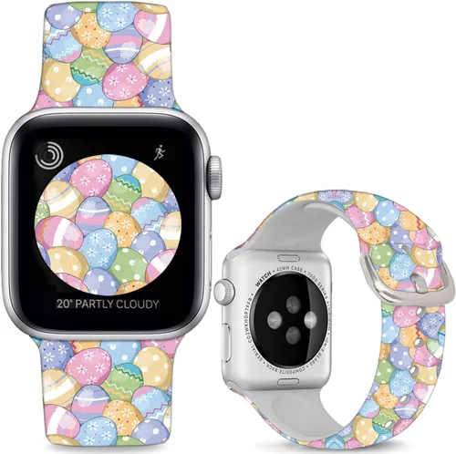 Miniatura 11 de Soft Silicone Bands Compatible with Apple Watch Band 38mm 40mm 41mm 42mm 44mm 45mm 46mm 49mm,Sport Wristband Strap for iWatch Ultra 2 Series 10 9 8