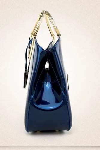 Miniatura 5 de Bolsos de mano para mujer, con asa superior, de charol, bolso de noche, para bodas, compras, citas, trabajo