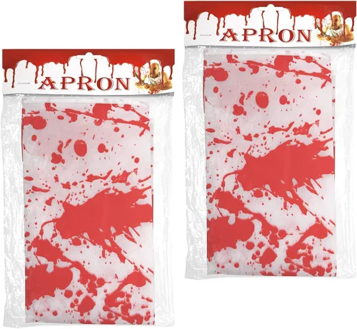 Miniatura 6 de Delantal Sangriento de Halloween Accesorio de Disfraz de Carnicero con Huella de Mano Aterradora para Adultos Mujeres Hombres Cosplay Fiesta Cocina