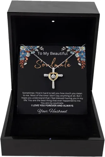 Miniatura 2 de Collar para mi hermosa alma gemela, regalo para esposa, collar de alma gemela, regalo para novia, collar de alma gemela, collar para esposa de esposo