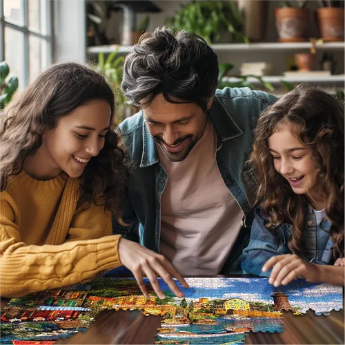 Miniatura 4 de White Mountain Rompecabezas de 1000 piezas de barcos costeros escénicos con piezas grandes para adultos y familia de 24 x 30 pulgadas, puerto
