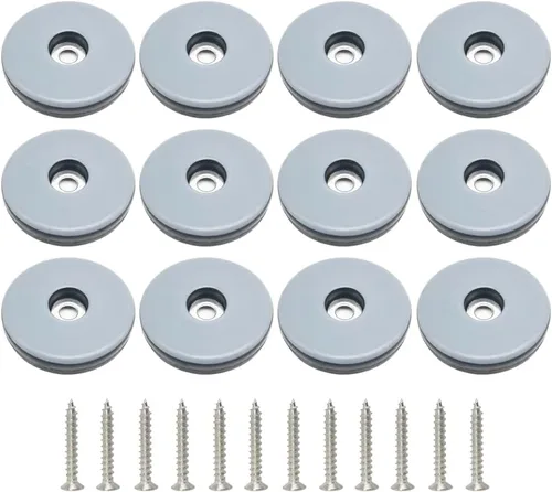 Deslizadores para muebles de 1.5 pulgadas, resistentes deslizadores para muebles, deslizadores de patas redondas reutilizables con tornillos de