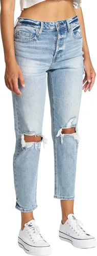 Miniatura 2 de DAZE Jeans de mezclilla originales de talle alto para mujer