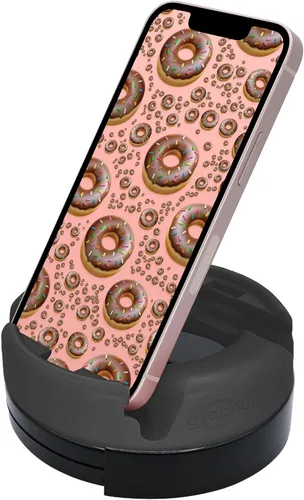 Miniatura 11 de GoDonut Soporte giratorio de 360 grados para teléfono inteligente y tablet, organizador de escritorio con rotación de dispositivo de 360 grados, Rosa