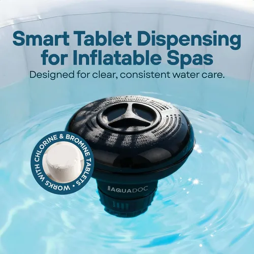 Miniatura 2 de MAV AquaDoc Flotador de tabletas de bromo y cloro para tabletas de 1.5 pulgadas para jacuzzis inflables