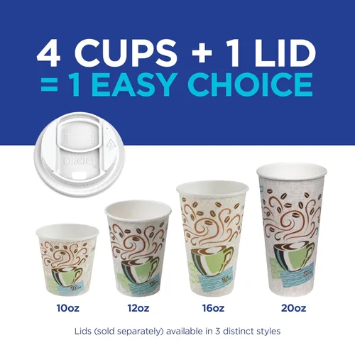 Miniatura 8 de Dixie PerfecTouch - Taza de café caliente de papel aislante de 16 onzas por GP PRO (Georgia-Pacific), Coffee Haze, 5356DX, 500