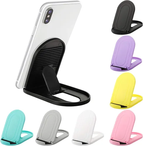 Miniatura 11 de Soporte para Teléfono Celular 6 Unidades, Soporte de Escritorio Plegable y Portátil para Teléfono Celular, Soportes Base Ajustables Universales