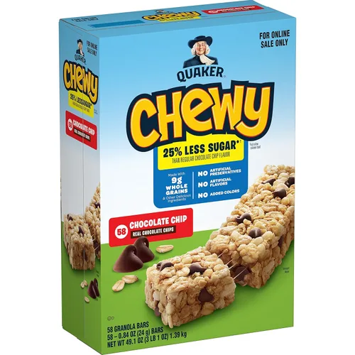 Miniatura 11 de Quaker Barras de granola masticables, S'mores, 58
