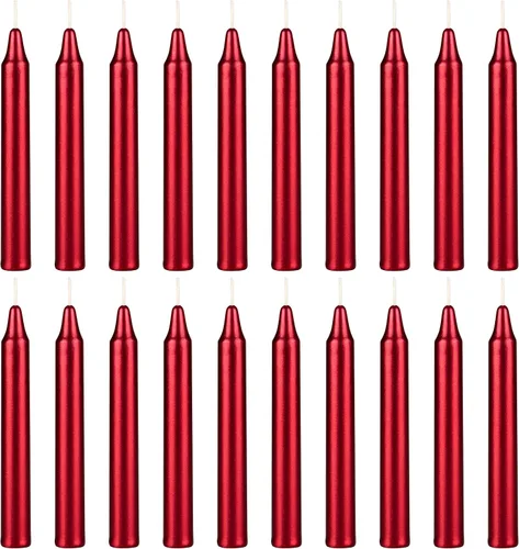 Miniatura 45 de SRG 40 mini velas cónicas color azul claro sin perfume, 4 pulgadas de alto x 1/2 pulgada de diámetro, ideal para lanzar campanadas, rituales