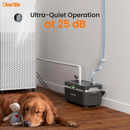 Miniatura 3 de Cleartide Bomba de condensado HVAC, ultra silenciosa de 25 dB, 1/30 HP 144 GPH, 100-240 V, bomba automática de eliminación de condensado