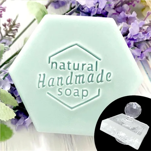 Miniatura 2 de Sello acrílico transparente hecho a mano con palabras de jabón, sello en relieve, personalidad, manualidades, capítulos acrílicos (9, manija)