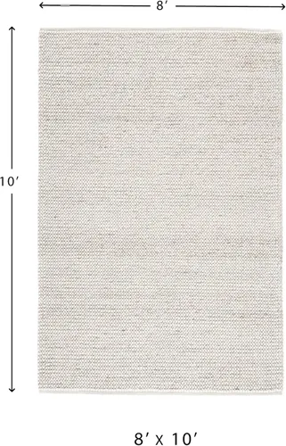 Miniatura 3 de Signature Design by Ashley Jossick - Alfombra neutra de pelo bajo de 7 pies 8 pies x 10 pies, color beige y gris