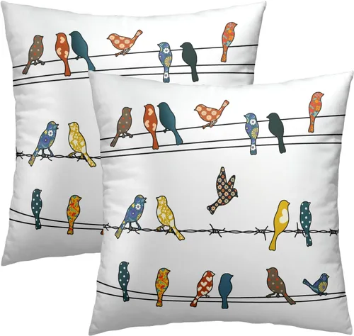 Miniatura 13 de Fundas de Almohada de Bosque de Pinos 22x22 Juego de 2, Fundas de Almohada Decorativas de Árboles de Abeto y Cedro Verde Nieve Beige de Invierno