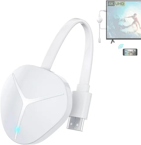 Miniatura 9 de Adaptador Dongle de Visualización HDMI Inalámbrico 4K 1080P, Transmisión WiFi de Películas, Receptor para i-Phone, i-Pad, iOS, Android, Tablet, Negro