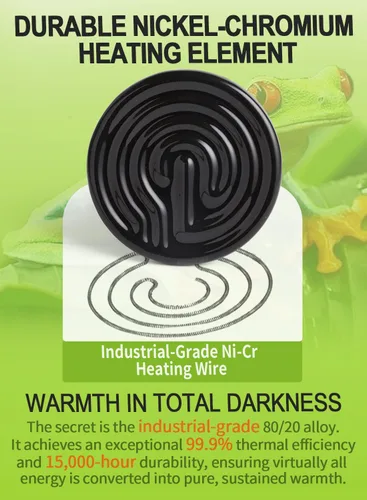 Miniatura 5 de Emisor infrarrojo de cerámica de 75 W, calentador de reptiles sin luz, para dragones barbudos, lagartos, tortugas, serpientes, anfibios y pollos