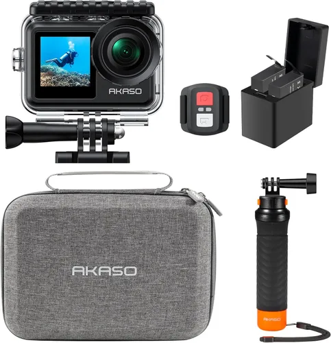 Miniatura 9 de AKASO Brave 7 LE 4K30fps Cámara de acción con 64 GB MicroSDXC U3 Tarjeta de Memoria Kit de Accesorios Paquete Ultra HD 131FT Cámara impermeable EIS