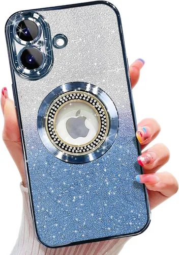 Miniatura 65 de Misscase Funda magnética con purpurina para iPhone 11 compatible con MagSafe, protección completa, delgada, a prueba de golpes, antiarañazos