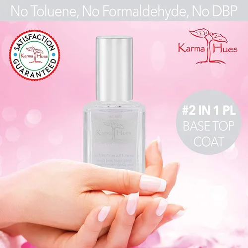 Miniatura 6 de Karma Organic Paquete de removedor de esmalte de uñas y capa base – Removedor de esmalte de uñas de aceite de rosa natural (4 onzas líquidas) dos