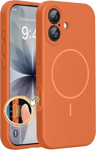 Miniatura 266 de Miracase Funda diseñada para iPhone 13, con protector de pantalla de vidrio templado, forro de microfibra suave antiarañazos, funda de goma