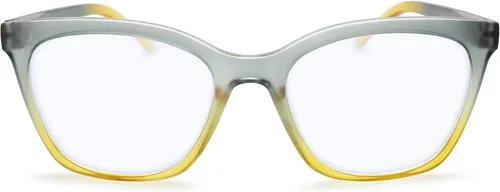 Miniatura 7 de Gafas de lectura de dos tonos azul de gran tamaño para mujer, para lucir elegante, marcos de anteojos de lectura de gran tamaño para mujer, anteojos