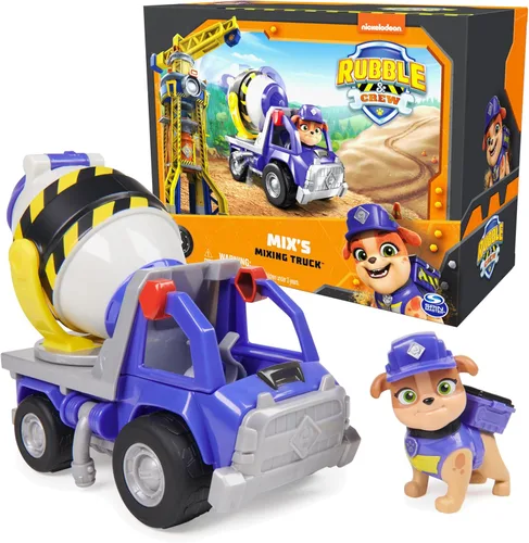 Miniatura 12 de Rubble & Crew, Wheeler's - Juguete de camión volquete con piezas móviles y una figura de acción coleccionable, juguetes para niños a partir de 3