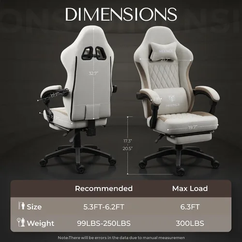 Miniatura 2 de Silla de juegos de tela con resorte de bolsillo, silla ergonómica de respaldo alto para videojuegos con reposapiés, soporte lumbar de masaje, silla