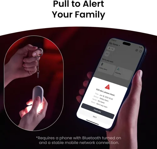 Miniatura 6 de Alarma de seguridad personal de 130 dB para mujeres con aplicación Apple Find My, sirena extra fuerte y luz estroboscópica, llavero de autodefensa