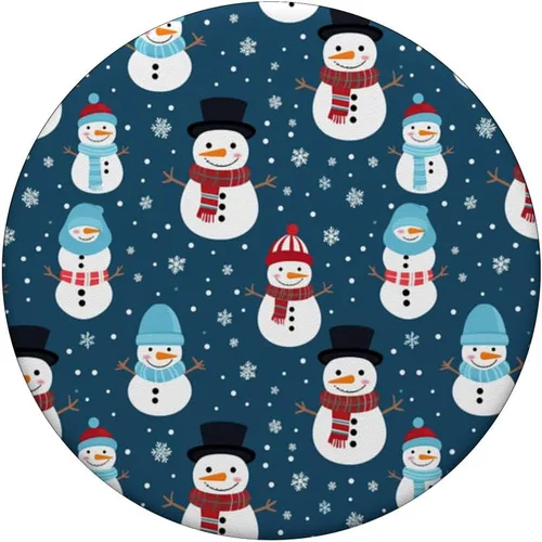 Miniatura 3 de Lindos muñecos de nieve vintage, Navidad, vacaciones, invierno, tema, muñeco de nieve, PopSockets estándar PopGrip