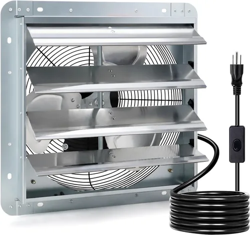 Miniatura 15 de Criditpid Extractor de persiana montado en la pared de 7 pulgadas con interruptor de encendido/apagado, motor de cobre puro de alta velocidad y bajo
