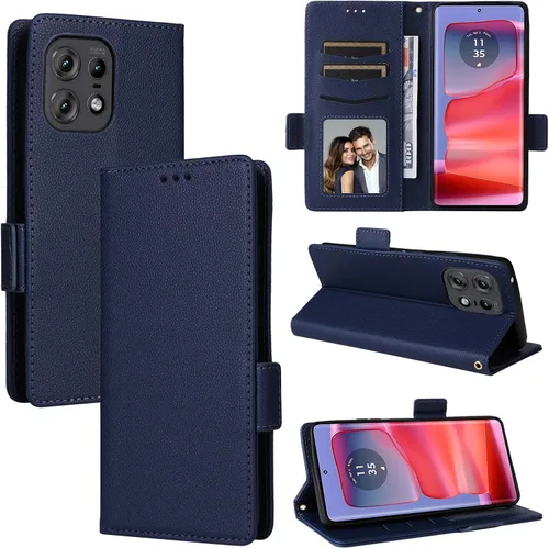 Miniatura 120 de Funda de piel sintética compatible con Motorola Moto E22 4G, funda de piel sintética compatible con Motorola Moto E22i 4G, color negro