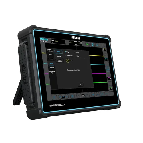 Miniatura 5 de Osciloscopio digital para tableta automotriz Micsig, 4 canales, pantalla táctil de 10.1 pulgadas, ancho de banda de 100 MHz, frecuencia de muestreo