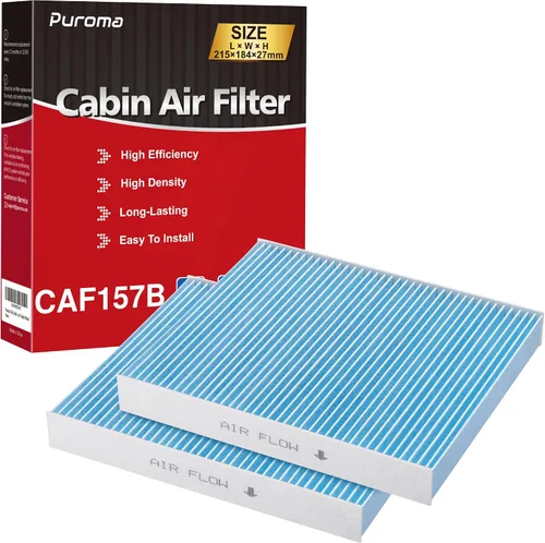 Puroma Filtro de Aire de Cabina, Compatible con Subaru, Toyota Camry, RAV4, Highlander, Corolla, Sienna, Prius, Venza y Avalon, Lexus, Mazda,