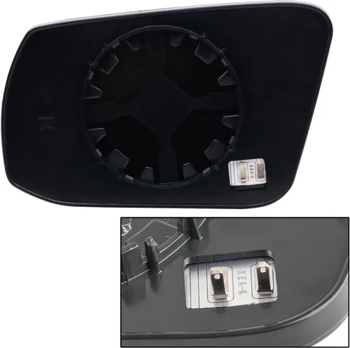 Miniatura 6 de AUTOXBERT Espejo lateral derecho del pasajero de cristal calentado con placa de respaldo para Nissan Altima Sentra 2013 2014 2015 2016 2017 2018