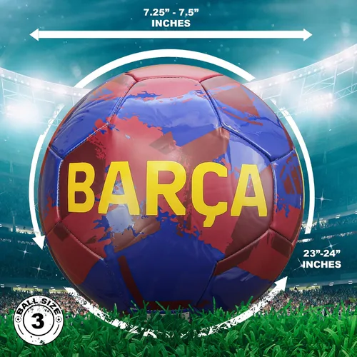Miniatura 4 de Icon Sports Officially Licensed FC Barcelona Soccer Ball FCB93BL-Azul marino