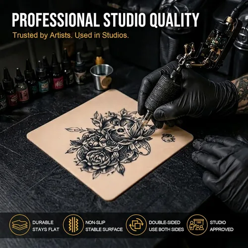 Miniatura 6 de Piel de práctica de tatuaje en blanco - Jconly 30 piezas, doble cara, piel falsa para tatuajes, piel de práctica suave de 8×6 pulgadas