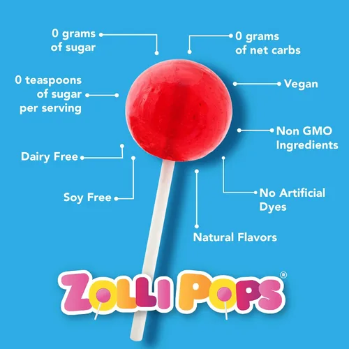 Miniatura 2 de Zollipops - Paquete de variedad navideña - Paletas para dientes limpios, 3.1 onzas (paquete de 2)