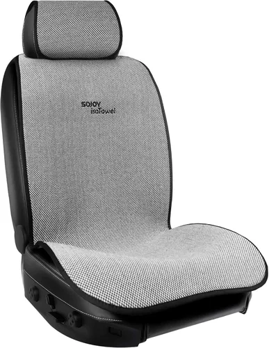Miniatura 11 de Sojoy IsoTowel Funda de asiento de automóvil, protector de asiento de microfibra con base antideslizante de secado rápido, protector de asiento