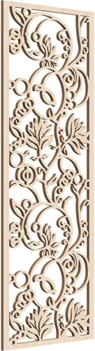 Miniatura 168 de 9 3/8"W x 24 3/8"H x 1/4"T Caspio Decorativos Paneles De Pared De Madera De Calado, Roble Rojo rojo (Red Oak)