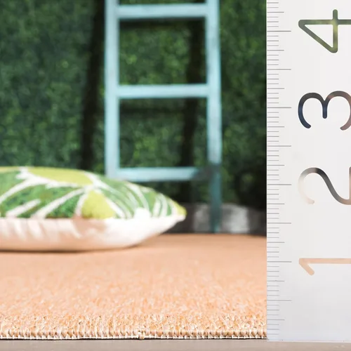 Miniatura 4 de SAFAVIEH Alfombra lavable para exteriores, colección Patio de 2.3 x 18 pies, natural y natural, no desprende pelusa y fácil de limpiar, ideal