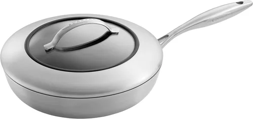 Miniatura 7 de Scanpan CTX - Sartén antiadherente de 12 3/4 pulgadas con tapa, compatible con estufas de gas y eléctricas, apta para utensilios de metal, apta