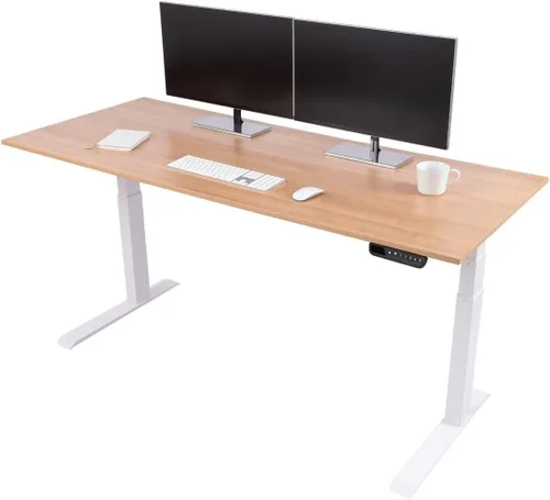 Miniatura 10 de Stand Up Desk Store Escritorio eléctrico de altura ajustable con memoria programable (marco negro/parte superior negra mate, 48 pulgadas de ancho)