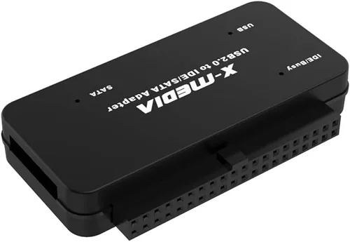 Miniatura 3 de X-MEDIA XM-UB2235S Convertidor de adaptador USB 2.0 a IDE SATA Lector/adaptador de disco duro externo Compatible con unidad de disco duro