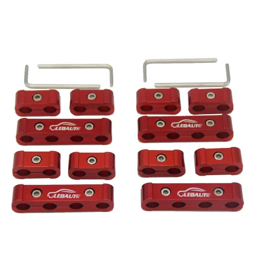 Miniatura 8 de LEDAUT 12 piezas separador divisor de cables de bujía del motor para 8 mm, 9 mm, 10 mm (negro)
