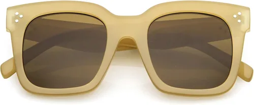 Miniatura 42 de zeroUV - Gafas de sol cuadradas retro de moda de gran tamaño para mujer estilo vintage 1.969 pulgadas
