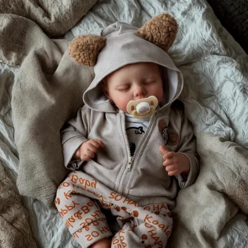 Miniatura 11 de BABESIDE Muñecas de bebé reborn niño, de 20 pulgadas, muñeca realista recién nacida de vida real, posable, muñeca realista de vinilo suave de cuerpo