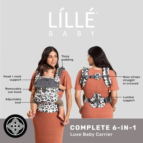 Miniatura 2 de LÍLLÉbaby Portabebés ergonómico completo 6 en 1 de bebé a niño pequeño con soporte lumbar (7-45 libras), porteo de bebé de 360 grados, orientado